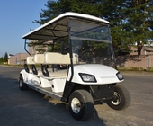 White Color 6 Passenger Electric Street Legal Golf Carts For Club Battery Powered