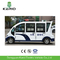 White Color 5kW Enclosed Passenger Cabin Electric Sightseeing Bus Tourist Buggy With a Rear Led Screen For Resort